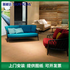 Outdoor Nordic Leisure Rattan Tea Table Sofa Rattan Chair Modern Simple Courtyard Living Room Balcony Outdoor Sunscreen Combination