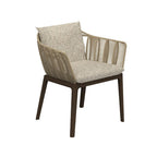 Outdoor Dining Table And Chair Combination Rock Board Furniture Teak Rattan Villa Rattan Chair Outdoor Leisure Model Room Home Stay Chair