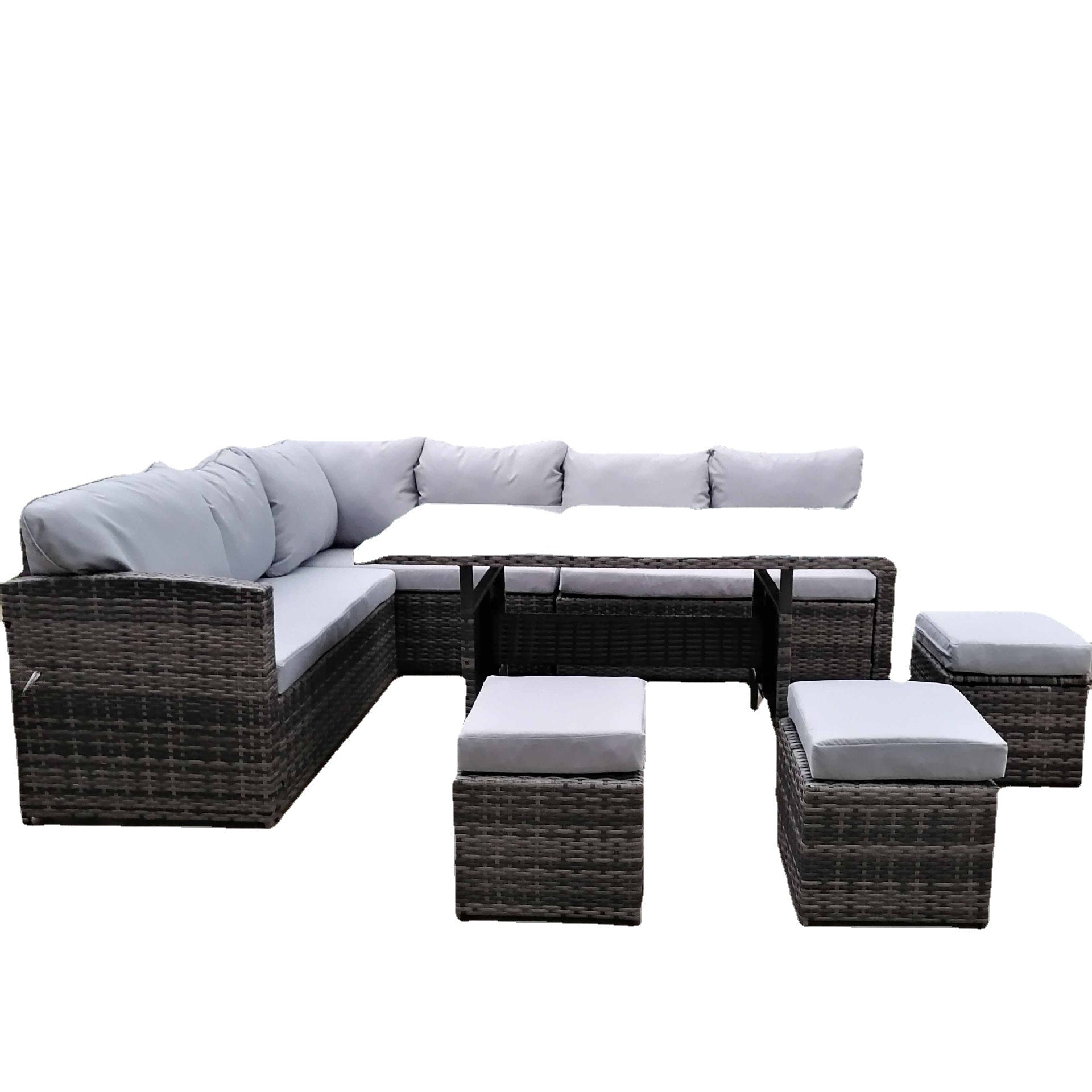 7 Piece PE Rattan Wicker Patio Furniture Set