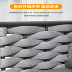 Nordic Outdoor Sofa Tea Table Combination Villa Courtyard Rattan Tables And Chairs Designer Hotel Terrace Furniture Sofa Chairs