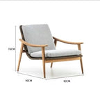 Nordic Outdoor Teak Rattan Tables And Chairs Courtyard Garden Villa Hotel Home Stay Model Room Outdoor Furniture Matching