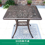 Outdoor Leisure Cast Aluminum Tables And Chairs Combination Garden Hotel Metal Furniture Balcony Courtyard Outdoor Open-air Chairs