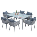 Outdoor Rattan Sofa Chair Balcony Corner Leisure Rattan Simple Tea Table Outdoor Courtyard Water Double Rattan Sofa Combination