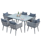 Outdoor Rattan Sofa Chair Balcony Corner Leisure Rattan Simple Tea Table Outdoor Courtyard Water Double Rattan Sofa Combination