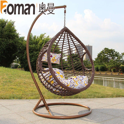 Outdoor Hanging Chair Hanging Basket Chair Room Swing Rattan Chair Household Lazy Hanging Orchid Chair Swing Indoor Balcony Leisure