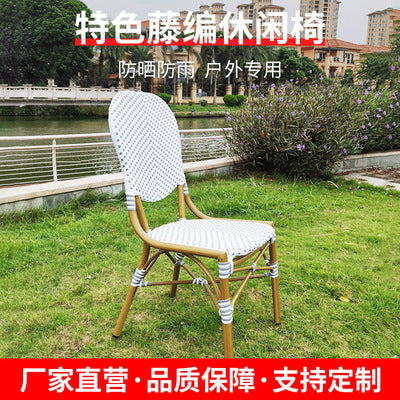B B Outdoor Rattan Tables And Chairs Outdoor Balcony Cafe Rattan Chair Restaurant Garden Bamboo Rattan Chair