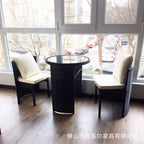 Balcony Small Table And Chair Leisure Rattan Chair Three Piece Set Balcony Tea Table And Chair Combination One Table And Two Chairs