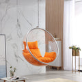 Nordic wind net red glass ball transparent bubble chair hemisphere hanging chair space chair acrylic hanging basket girl heart room