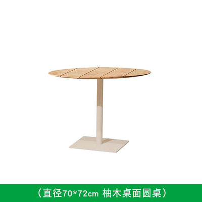 Nordic Leisure Rattan Woven Outdoor Dining Table Chair Tea Table Outdoor Courtyard Cafe Rattan Chair Furniture Garden Terrace Balcony