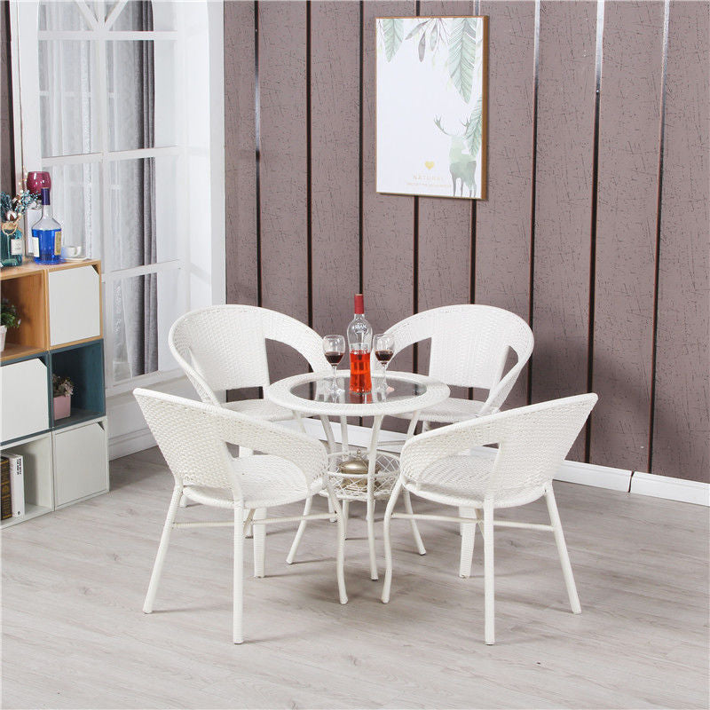 Outdoor Patio Side Table - Wicker Patio Bistro Set