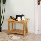 Bamboo Hotel Household Bathroom Stool Bathroom Stool Towel Stool Non Slip Stool Storage Stool
