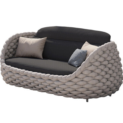 Outdoor Sofa Courtyard Leisure Sofa Chair Outdoor Furniture Three Piece Combination Nordic Rattan Art Sofa