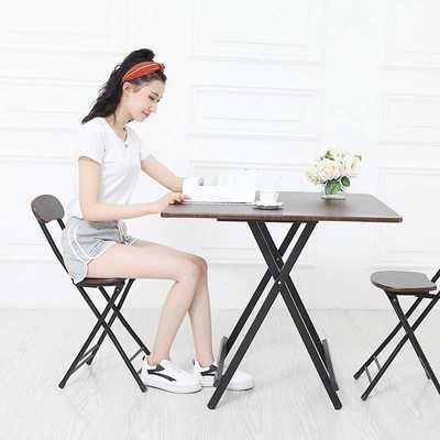 Folding Table Household Dining Table Simple Small Square Table 4-person Table Small Family Portable Outdoor Stall Balcony Table