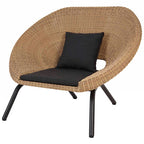 Balcony Leisure Combination Sofa Courtyard Garden Outdoor Rattan Weaving Nordic Hotel Soft Rattan Chair Outdoor Three Piece Set