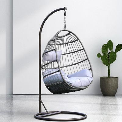 Single Hanging Chair Home Stay Apartment Dormitory Swing Chair Lazy Outdoor Balcony PE Rattan Folding Hanging Basket