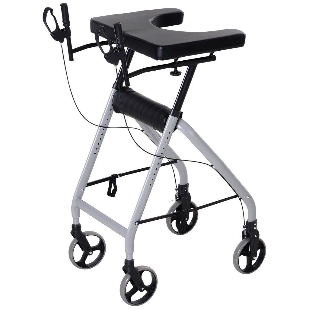 Aluminium Alloy Four Wheels Rollator for Rehabilitation of the Elderly