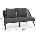 Nordic Outdoor Sofa Courtyard Villa Model Room Rattan Table And Chair Combination Balcony Sofa Chair Sunshine Room Furniture