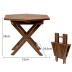 Folding Table - Outdoor Patio Furniture Accessory for Home Entertaining in the Patio, Backyard, and Deck