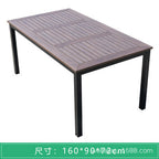 Outdoor Leisure Tables And Chairs Combination Terrace Courtyard Plastic Wood Tables And Chairs Dining Bar Milk Tea Shop Balcony Garden Five Piece Set