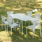 Outdoor Leisure Iron Tables And Chairs Simple Balcony Open-air Dining Table Milk Tea Shop Coffee Shop Courtyard Tables And Chairs Combination
