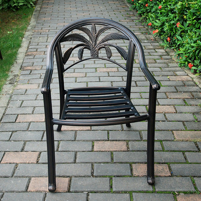 Outdoor Tables And Chairs Courtyard Cast Aluminum Outdoor Garden Outdoor European Leisure Iron Furniture Balcony Table And Chair Combination