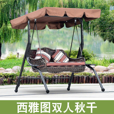 Hanging Chair Hanging Basket Chair Outdoor Swing Hanging Chair Courtyard Indoor Rocking Chair Balcony Rattan Chair Hanging Basket Adult Rocking Chair Double