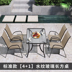 Outdoor Tables And Chairs Courtyard Outdoor Seats Garden Leisure Furniture Outdoor Balcony Teslin Waterproof External Swing Armchair