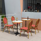 Outdoor Leisure Dining Chair Rattan Chair Three Piece Set Of Rattan Tables And Chairs American PE Imitation Rattan Cafe Courtyard Balcony Tables And Chairs