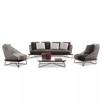 Nordic Simple Outdoor Balcony Sofa Outdoor Villa Sofa Coffee Table Combination Living Room Courtyard Leisure Furniture