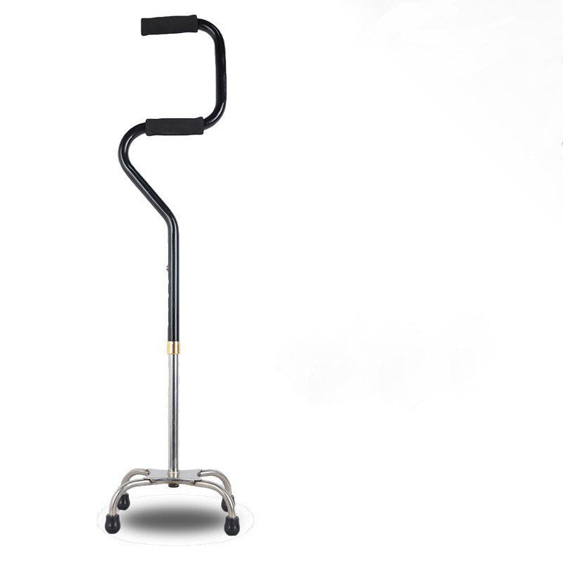 Curved handle elderly crutches for middle-aged and elderly people bow handle aluminum alloy crutches for elderly people