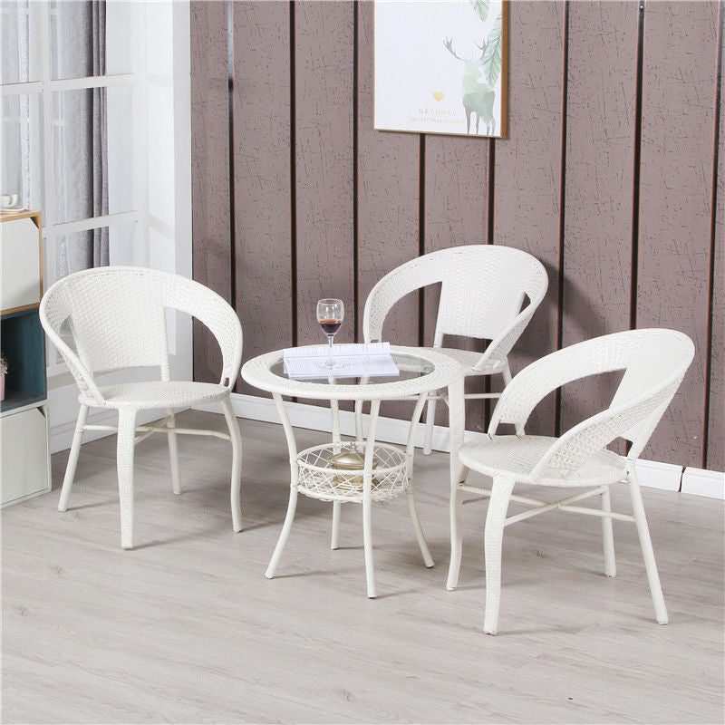 Outdoor Patio Side Table - Wicker Patio Bistro Set