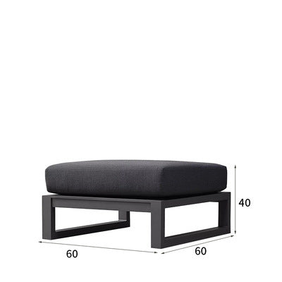 Nordic Cast Aluminum Alloy Sofa Terrace Balcony Courtyard Flat Outdoor Loft Commercial Street Modern Sofa Coffee Table Combination