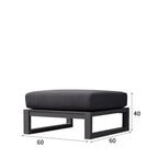 Nordic Cast Aluminum Alloy Sofa Terrace Balcony Courtyard Flat Outdoor Loft Commercial Street Modern Sofa Coffee Table Combination