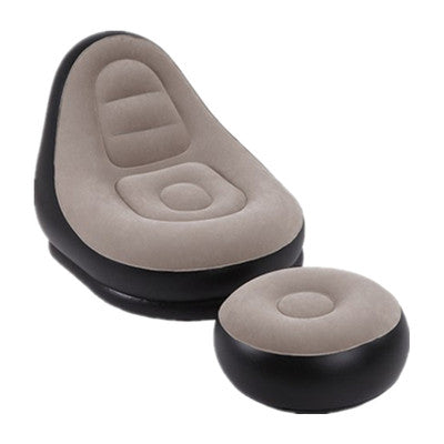 Lazy Sofa Inflatable Foldable Recliner Single Person Flocking Sofa Set Inflatable Outdoor Sofa Studio Gift