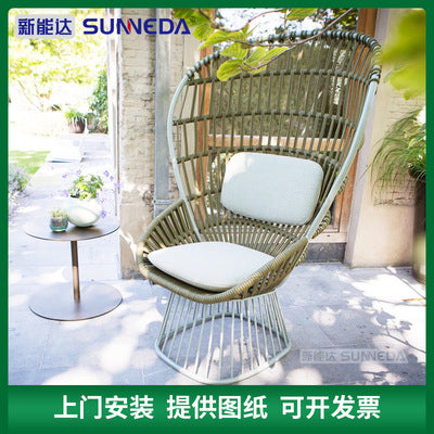 Outdoor Tables And Chairs Complete Set Of Aluminum Alloy Tables And Chairs Courtyard Terrace Outdoor Furniture Leisure Round Table Sofa High Back Chair Combination