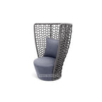 Outdoor Leisure Courtyard Garden Lazy Rattan Sofa Tea Table Outdoor Open Balcony Rattan Chair Three Piece Set Combination