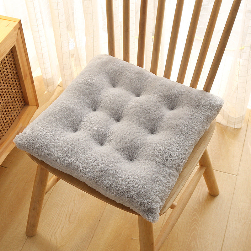 Plush Cushion Household Dining Chair Cushion Thickening Warm Office Student Chair Cushion