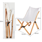 Camping Beach Back Butterfly Chair Mountain Camping Portable Canvas Lounge Chair Outdoor Leisure Folding Chair