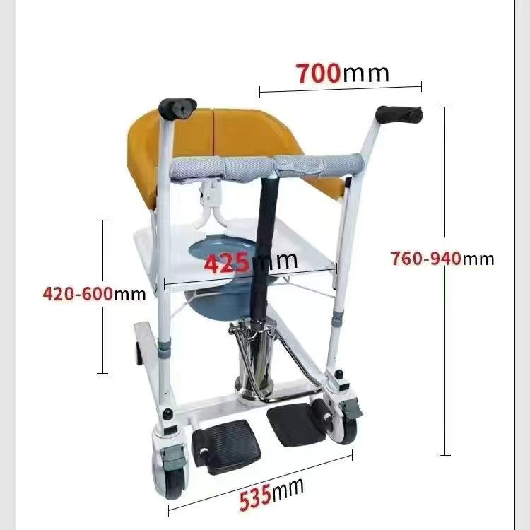 Multifunctional transfer machine Home disability transfer machine Nursing care for bedridden paralyzed elderly Lifting transfer car can take a bath