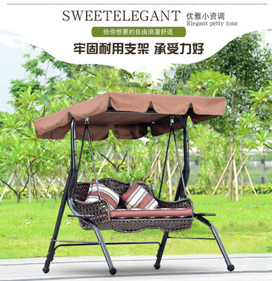Hanging Chair Hanging Basket Chair Outdoor Swing Hanging Chair Courtyard Indoor Rocking Chair Balcony Rattan Chair Hanging Basket Adult Rocking Chair Double