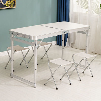 Outdoor Folding Table Stall Push Table Portable Square Dormitory Small Table Aluminum Alloy Portable Exhibition Table