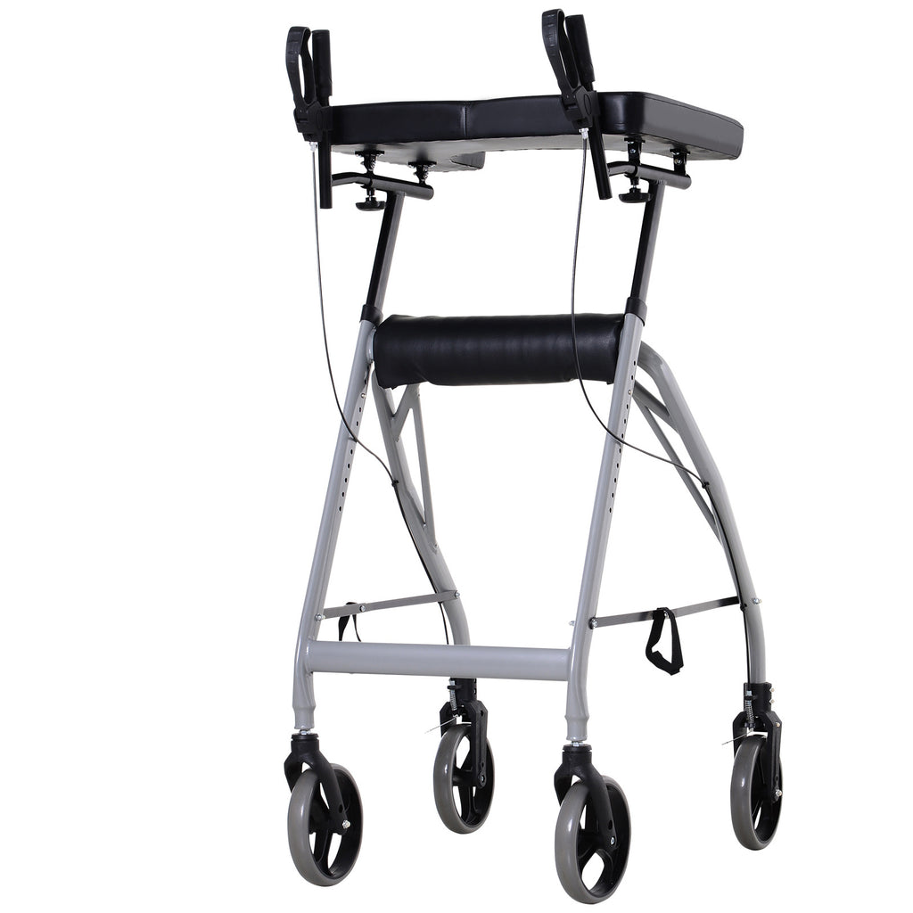 Aluminium Alloy Four Wheels Rollator for Rehabilitation of the Elderly