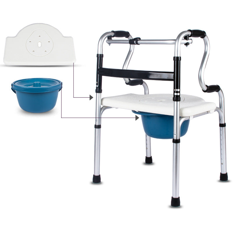 Aluminium Quadrangular Crutch Walking Aid for the Elderly and Disabled - 7012