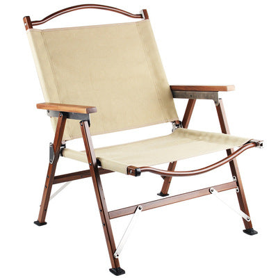 Outdoor Camping Aluminum Alloy Chair Simple Fishing Backrest Leisure Chair Self Driving Travel Portable Folding Chair