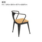 Qianmu Modern Simple Outdoor Tables And Chairs Milk Tea Shop Coffee Shop Outdoor Leisure Table Courtyard Plastic Wood Table And Chair Combination
