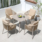 Outdoor Furniture Rattan Chair Combination Five Piece Set Of Woven Leisure Furniture Balcony Garden Courtyard Open-air Rattan Tables And Chairs