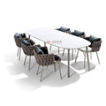 Outdoor Leisure Dining Table And Chair Combination Outdoor Balcony Single Rattan Chair Three Piece Villa Courtyard Garden Terrace Furniture