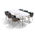 Outdoor Leisure Dining Table And Chair Combination Outdoor Balcony Single Rattan Chair Three Piece Villa Courtyard Garden Terrace Furniture