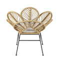 Outdoor Rattan Peacock Chair Modern Simple Courtyard Outdoor Leisure Rattan Chair Balcony Terrace Aluminum Alloy Balcony Chair