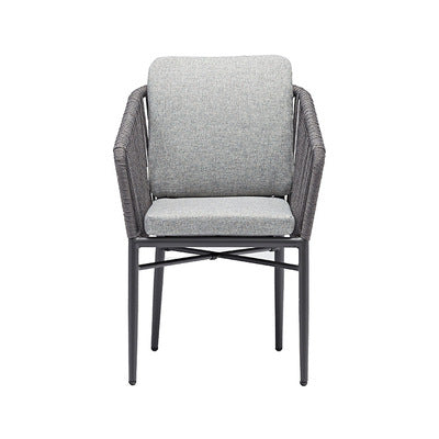 Outdoor Leisure Metal Tables And Chairs Outdoor Coffee Shop Milk Tea Shop Balcony Rattan Chair Three Piece Rope Braided Terrace Tables And Chairs